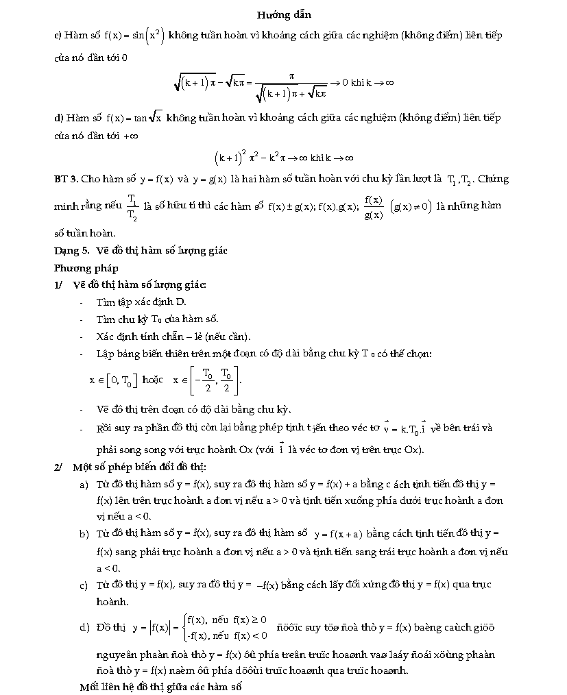 5 dạng toán điển hình của hàm số lượng giác 18