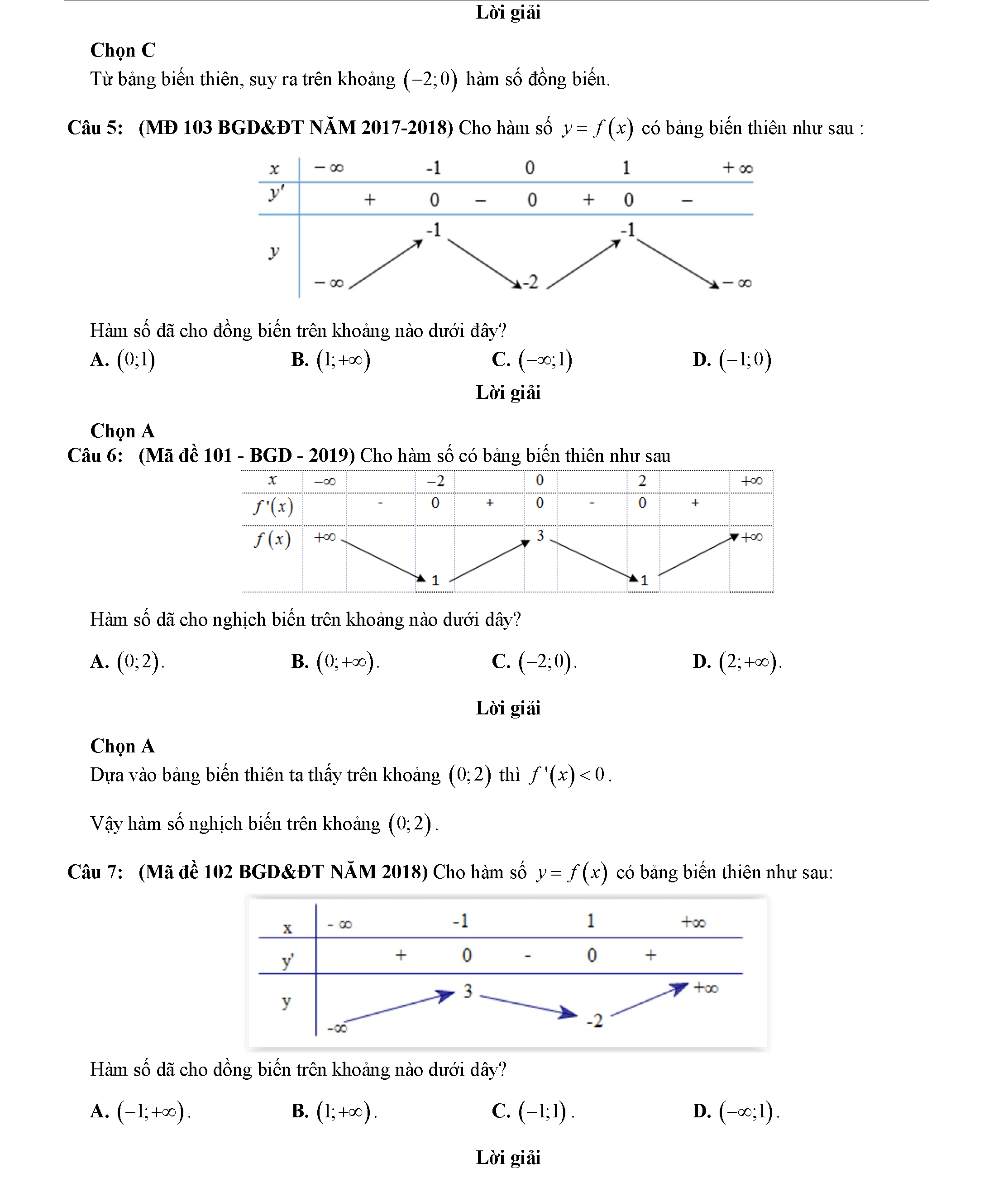 Các dạng toán về tính đơn điệu của hàm số 16