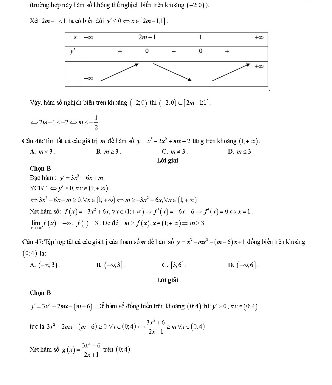 Các dạng toán về tính đơn điệu của hàm số 32