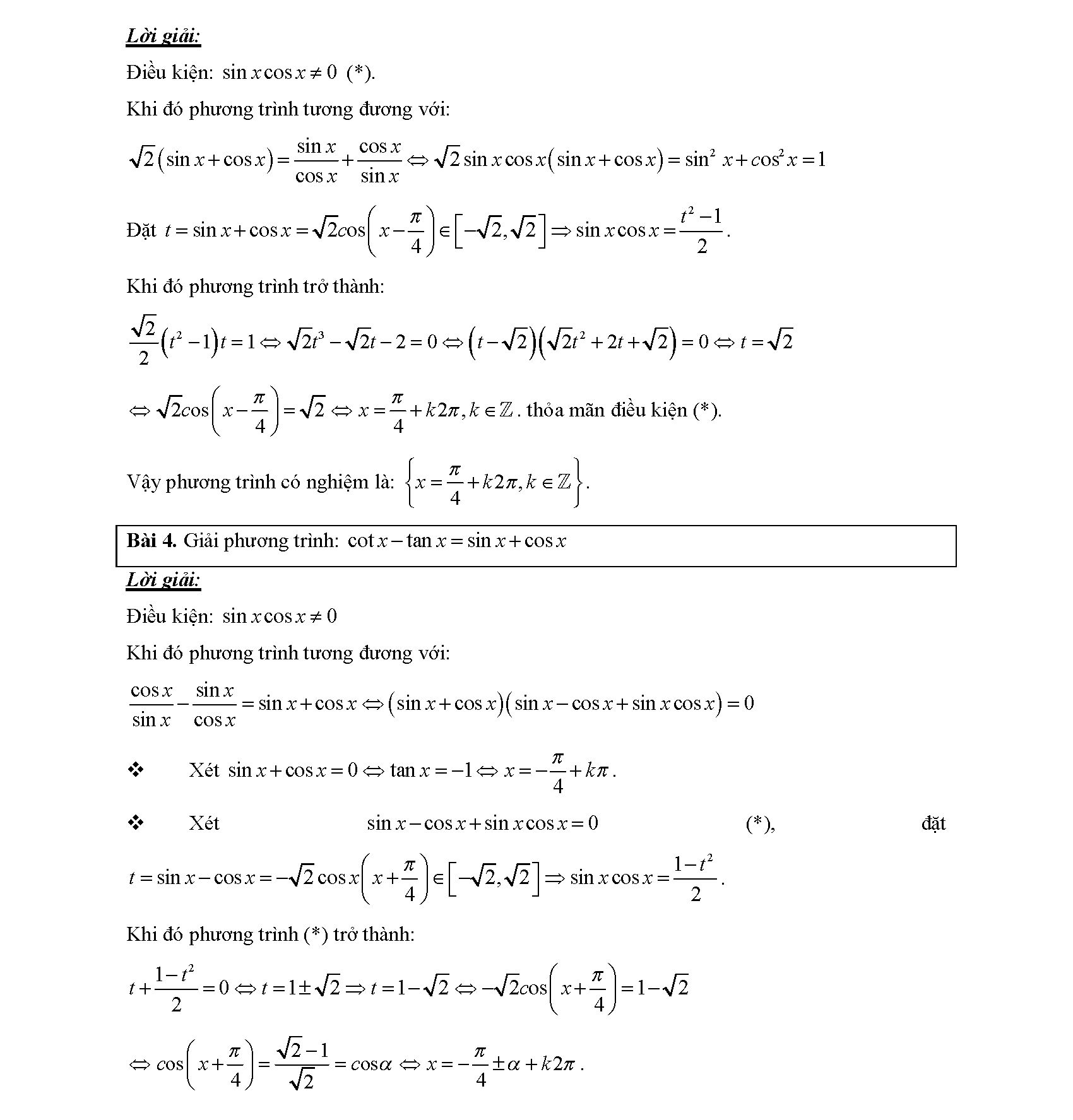 Chuyên đề phương trình lượng giác 16