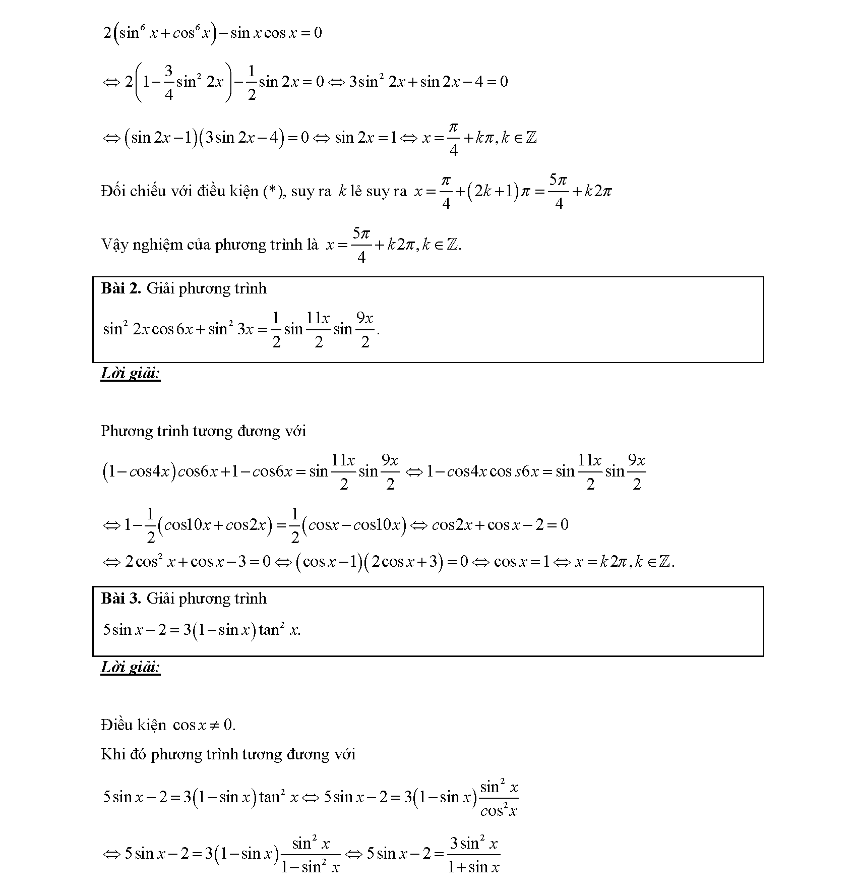 Chuyên đề phương trình lượng giác 21