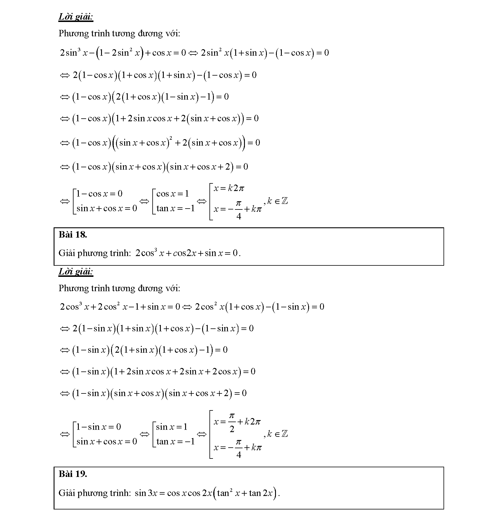 Chuyên đề phương trình lượng giác 32
