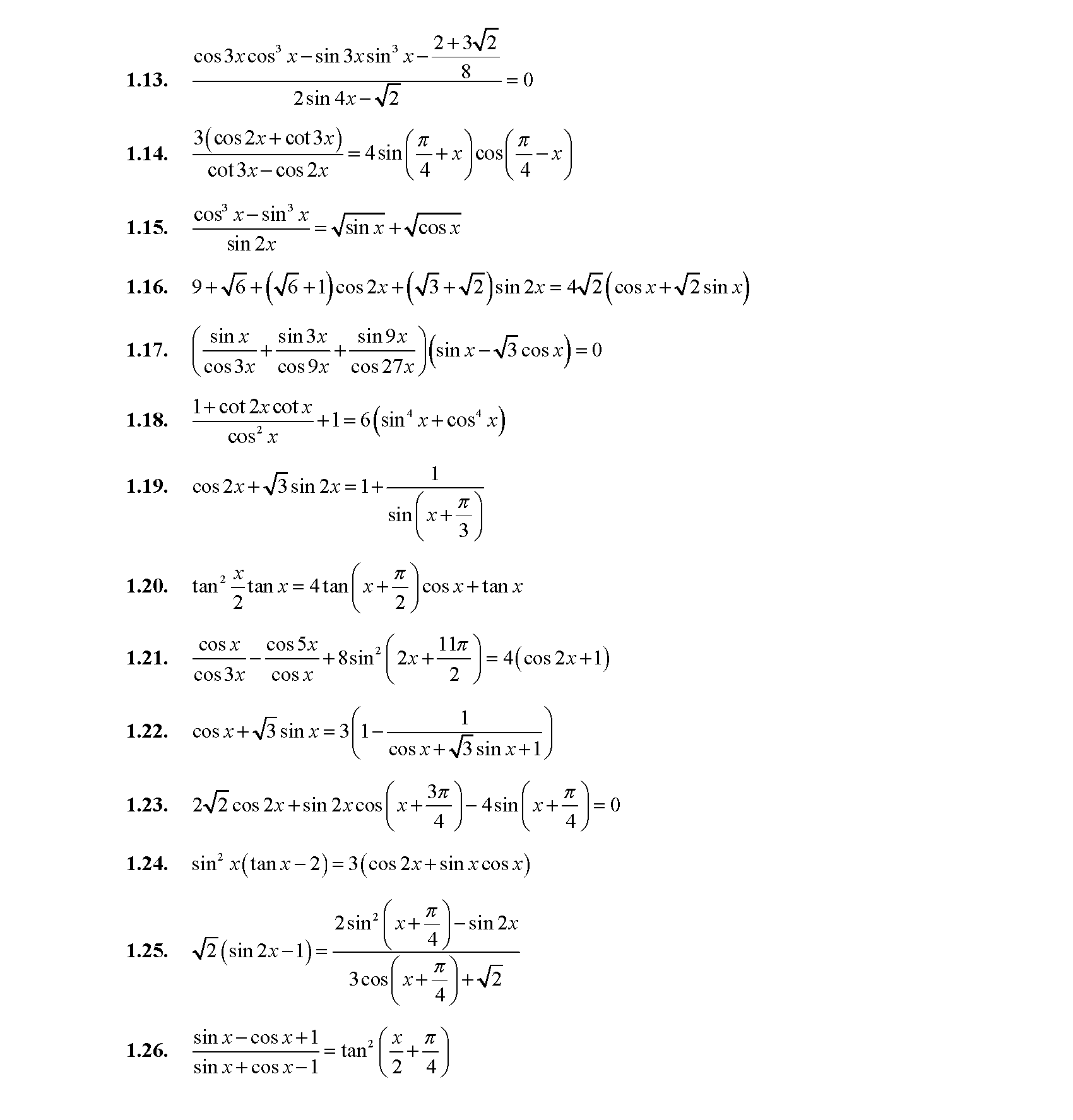 Chuyên đề phương trình lượng giác 50