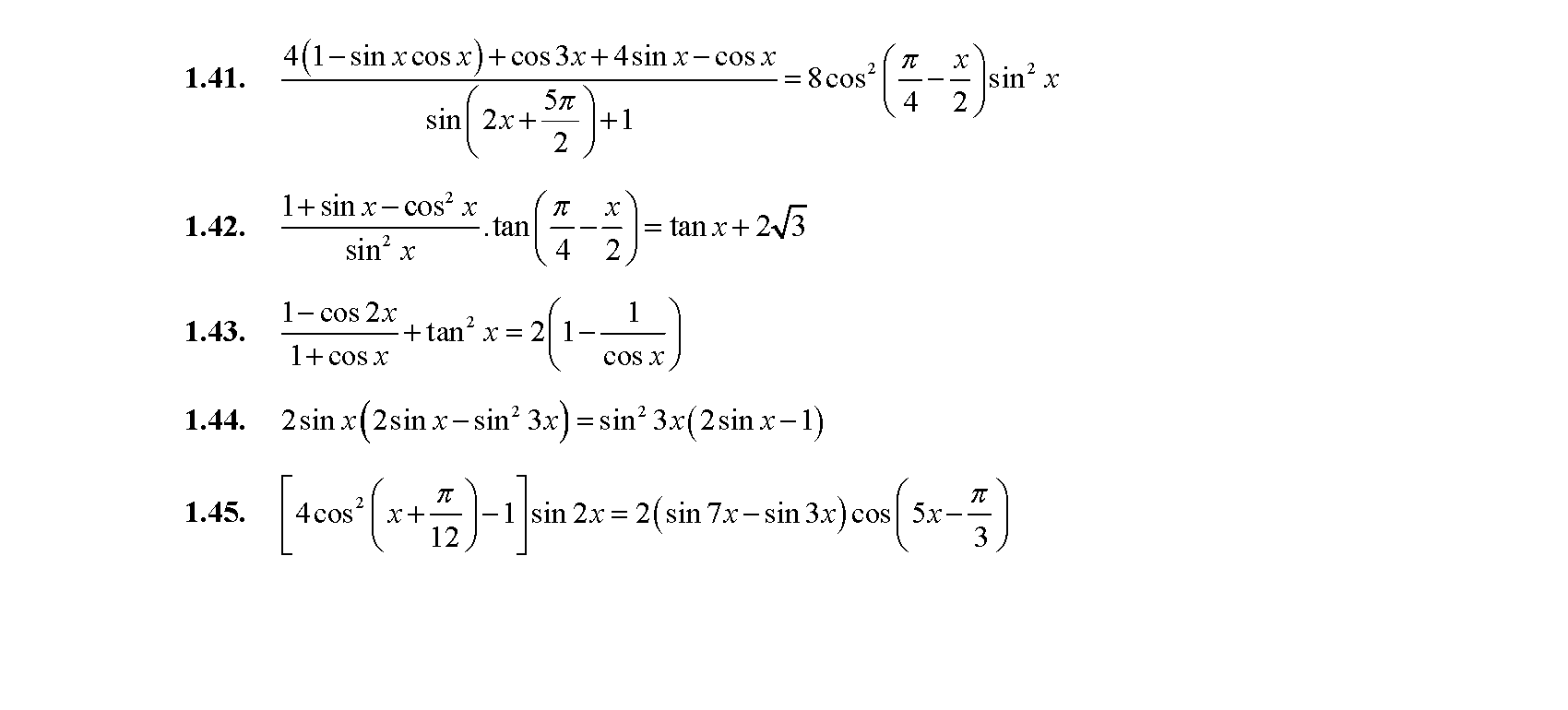 Chuyên đề phương trình lượng giác 52
